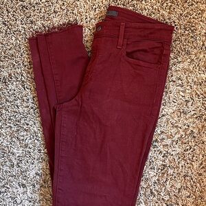 Joe's Jeans Red Skinny Denim
